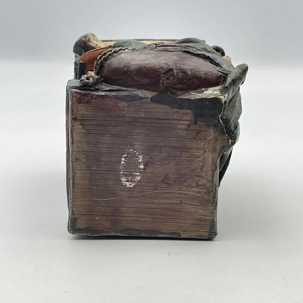 Vintage 1990s Duck Books Pencil Holder Desk‎ Organizer Cachepot Library Decor